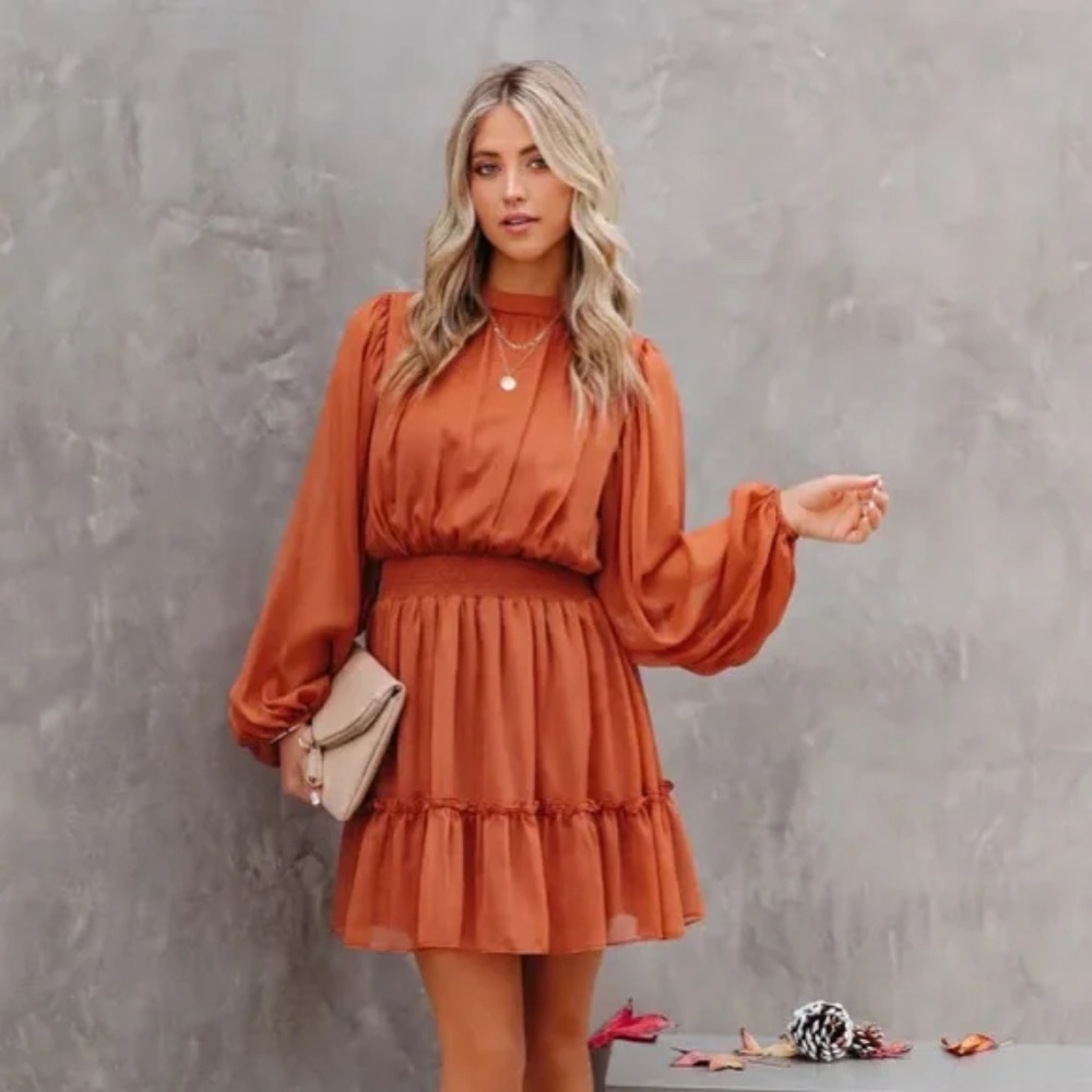 Vici Vera Chiffon Ruffle Dress